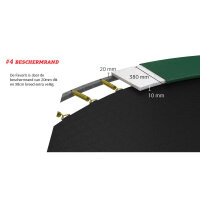 BERG Trampolin rund 330 cm grün mit Sicherheitsnetz Comfort - Favorit Regular