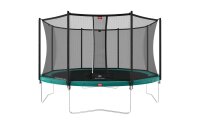 BERG Trampolin rund 380 cm grün mit Sicherheitsnetz...