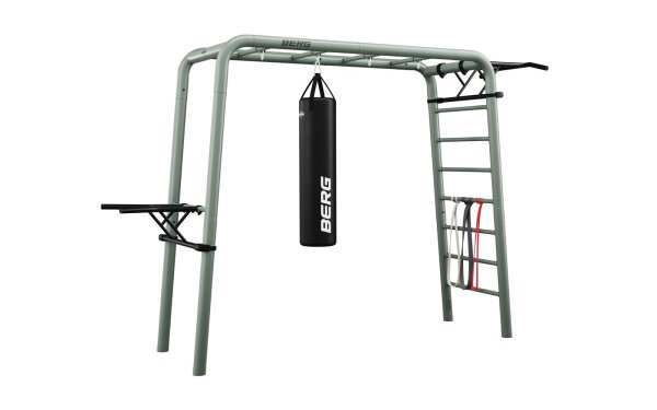 BERG PlayBase M Green Klettergerüst Schaukelgestell + Sports set