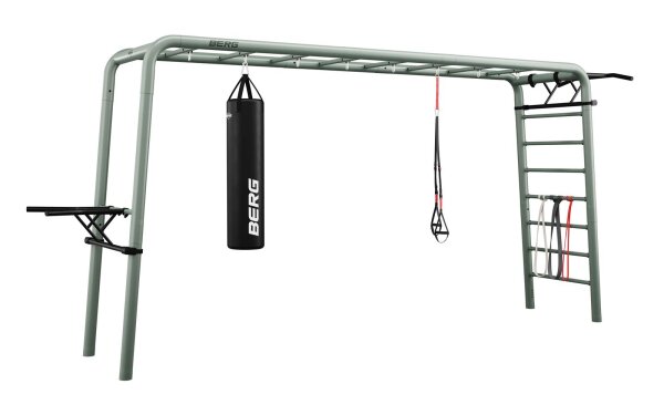 BERG PlayBase XL Klettergerüst Schaukelgestell green + Sports set