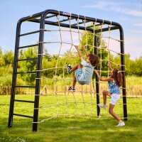 BERG PlayBase M Green Klettergerüst Schaukelgestell mit Reckstange u. Leiter