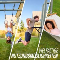 BERG PlayBase M Green Klettergerüst Schaukelgestell mit Reckstange u. Leiter