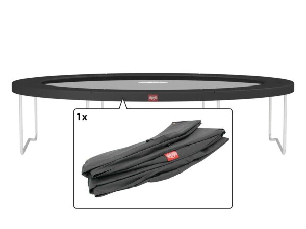 BERG Ersatzteil Schutzrand 380 cm rund grau - Favorit Regular Federabdeckung für Trampolin