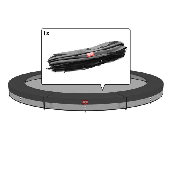 BERG Ersatzteil Schutzrand 430 cm rund grau - Favorit InGround Federabdeckung für Trampolin