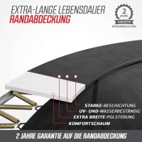 BERG Trampolin rund 430 cm grau mit Sicherheitsnetz Deluxe Champion Regular