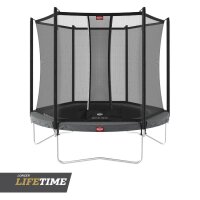 BERG Trampolin rund 270 cm grau mit Sicherheitsnetz...