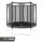 BERG Trampolin rund 270 cm grau mit Sicherheitsnetz Comfort Favorit Regular