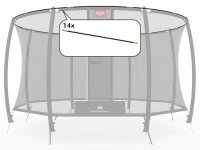 BERG Ersatzteil Sicherheitsnetz DeLuxe - 14x Set tent...