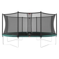BERG Trampolin oval 520 x 345 cm grün mit...