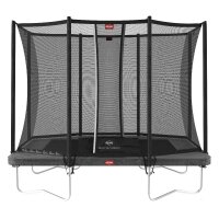 BERG Trampolin rechteckig 280 x 190 cm grau mit...
