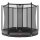 BERG Trampolin InGround rund 200 cm grau mit Sicherheitsnetz Comfort Favorit