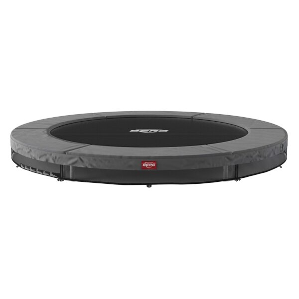 BERG Trampolin InGround rund 200 cm grau ohne Netz Favorit Sports