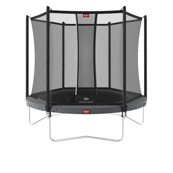 BERG Trampolin rund 330 cm grau mit Sicherheitsnetz Comfort Favorit Regular