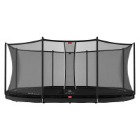 BERG Trampolin Favorit InGround oval 520 x 345 cm schwarz...