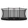 BERG Trampolin Favorit InGround oval 520 x 345 cm schwarz mit Sicherheitsnetz Comfort Grand Favorit