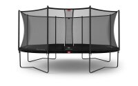 BERG Trampolin oval 520 x 345 cm schwarz mit...