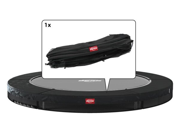 BERG Ersatzteil Schutzrand 430 cm rund schwarz mit weißem Rand - Favorit InGround Federabdeckung für Trampolin