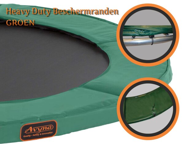 Universal Schutzrand für Trampolin Ø 430 cm grün ähnlich Berg Champion
