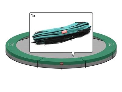 BERG Ersatzteil Schutzrand 330 cm / 8 rund grün - Favorit InGround Federabdeckung für Trampolin