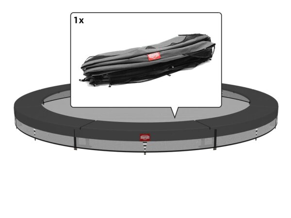 BERG Ersatzteil Schutzrand 330 cm / 8 rund dunkel grau - Favorit InGround Federabdeckung für Trampolin
