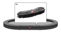 BERG Ersatzteil Schutzrand 520 cm oval grau - Grand...