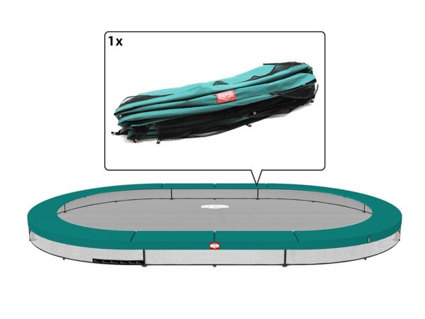 BERG Ersatzteil Schutzrand 520 cm oval grün - Grand Favorit InGround Federabdeckung für Trampolin