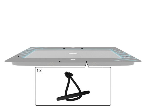 BERG Trampolin Ersatzteil Ultim Elite Gummiband mit Zylinder für Schutzrand (4x)