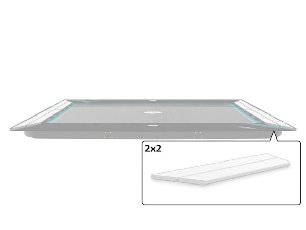 BERG Trampolin Ersatzteil Ultim Elite Schutzrand Randabdeckung Federabdeckung Eckschaumstoffteil (2x)