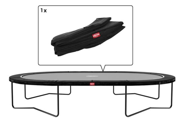 BERG Ersatzteil Schutzrand 520 cm oval schwarz - Grand Favorit Regular Federabdeckung für Trampolin