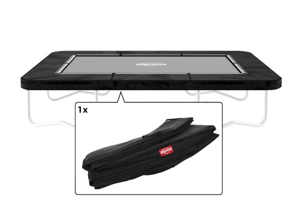 BERG Ersatzteil Schutzrand 280 cm rechteckig schwarz - Ultim Favorit Regular Federabdeckung für Trampolin