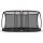 BERG Trampolin Oval 520 cm Grand Champion InGround Grau + Safety Net DLX XL