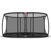 BERG Trampolin Oval 520 cm Grand Elite InGround Grau +...
