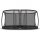 BERG Trampolin Oval 520 cm Grand Elite InGround Grau + Safety Net DLX XL Airflow pro