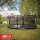 BERG Trampolin Oval 520 cm Grand Elite InGround Grau + Safety Net DLX XL Airflow pro