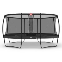 BERG Trampolin oval Grand Elite Regular 520 grau + Safety...