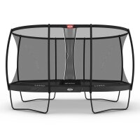 BERG Trampolin oval Grand Elite Regular 520 Grau + Safety...