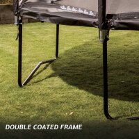 BERG Trampolin rechteckig Ultim Favorit Regular 330 Black / schwarz + Safety Net Comfort