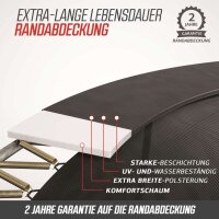 BERG SPORTS Trampolin Rechteckig 410 cm Ultim Champion FlatGround Grey / grau