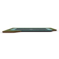 BERG SPORTS Trampolin Rechteckig 410 cm Ultim Champion FlatGround Green / grün