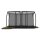 BERG Trampolin Rechteckig 410 cm Ultim Champion FlatGround Black / schwarz + Safety Net DLX XL