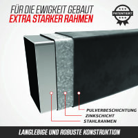 BERG SPORTS Trampolin Rechteckig 330 cm Ultim Champion InGround Grey / grau