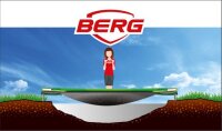 BERG Trampolin Rechteckig 330 x 220 cm Ultim Champion InGround Grey / grau + Safety Net Deluxe