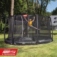 BERG Trampolin Rund 330 cm Champion InGround Grau +...