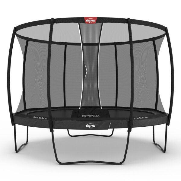 BERG Trampolin rund Champion Regular 430 Grau + Sicherheitsnetz DLX XL