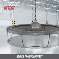 BERG Trampolin rund Elite Regular 380 grau + Safety Net Deluxe Airflow pro