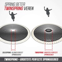 BERG Trampolin rund Elite Regular 380 grau + Safety Net Deluxe Airflow pro