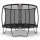 BERG Trampolin rund Elite Regular 430 Grau + Sicherheitsnetz DLX XL Airflow pro