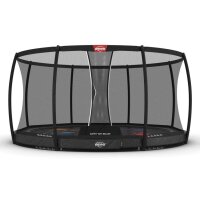 BERG Trampolin Rund 430 cm Elite InGround Grau Levels +...