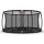 BERG Trampolin Rund 430 cm Elite InGround Grau Levels + Safety Net DLX XL