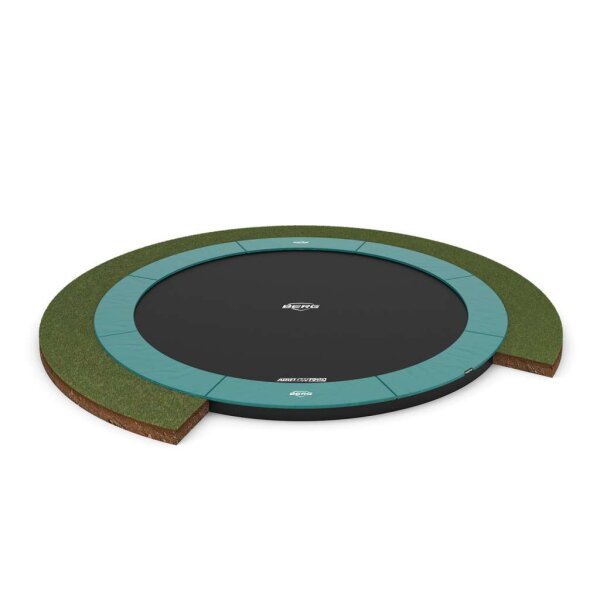 BERG SPORTS Trampolin Rund 380 cm Champion FlatGround Green / grün